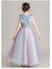 Beaded Butterfly Lace Tulle Fairytale Flower Girl Dress